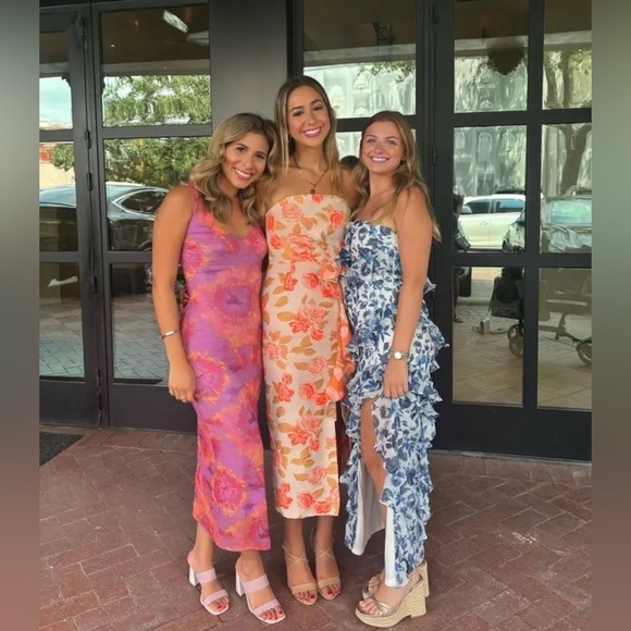 Ronny Kobo Tie Dye Mesh Maxi Dress size medium - Picture 6 of 16